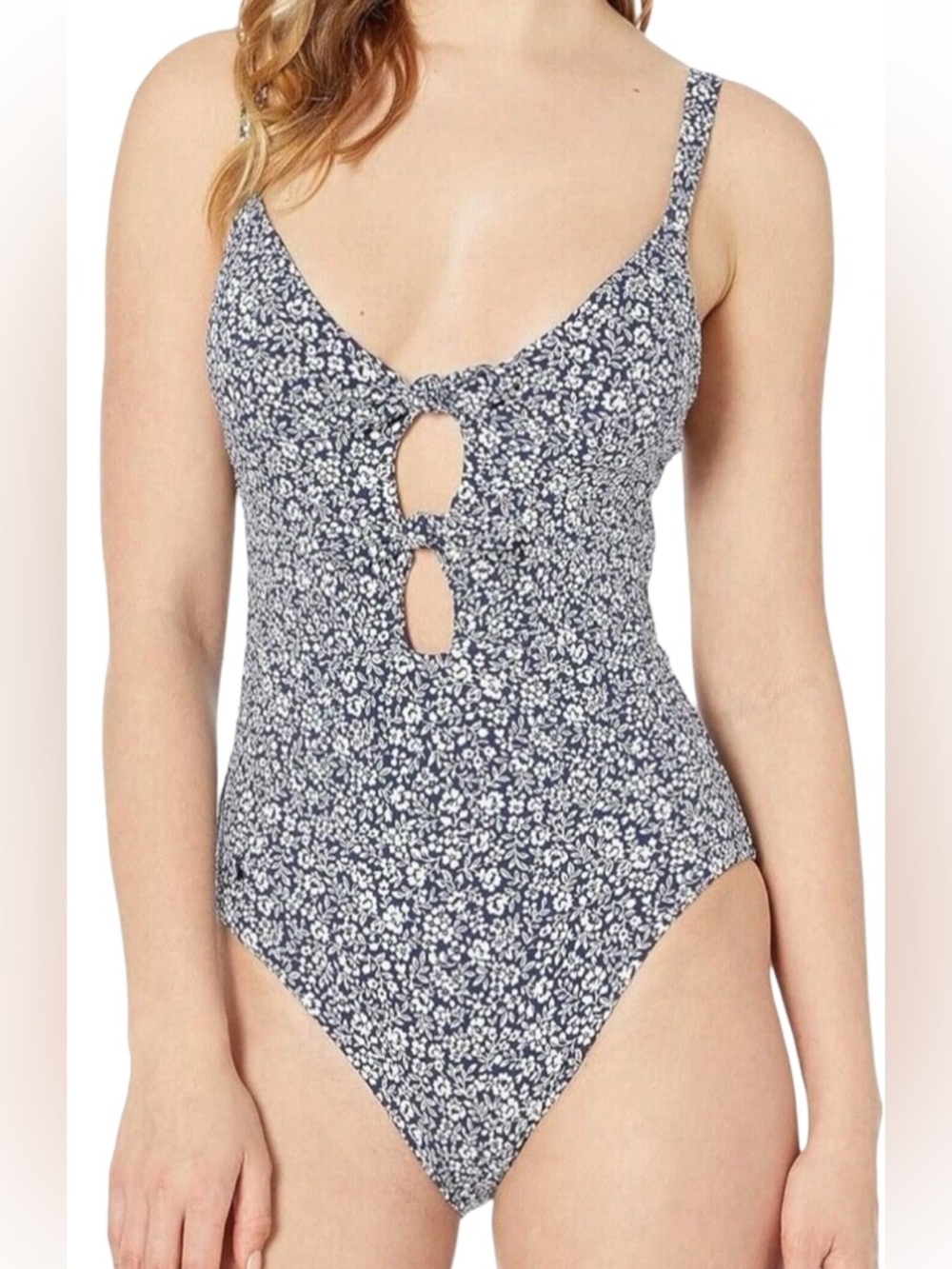 NWT POLO Ralph Lauren Sprouting Floral Double Tie One-Piece Swimsuit XL